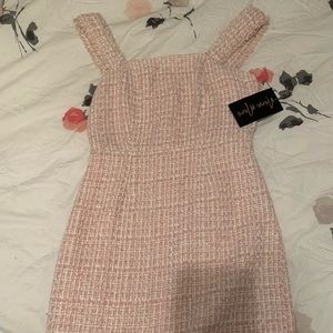 Pink + white dress